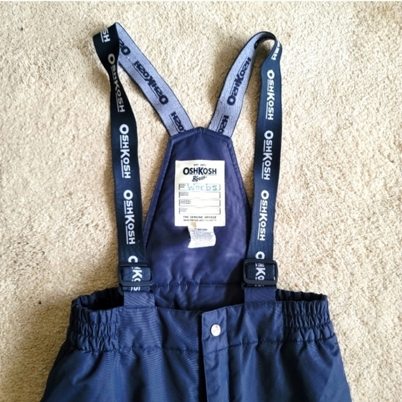Oshkosh B'Gosh Heavyweight Snow Pants With Suspenders Size 8 in Blue - Picture 3 of 13